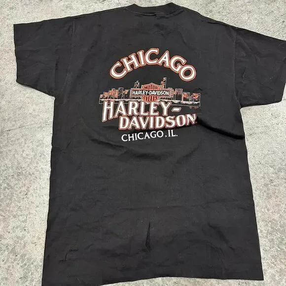 Vintage Harley-Davidson “Forever Free” Eagle Tee – 3D EMBLEM (XL)